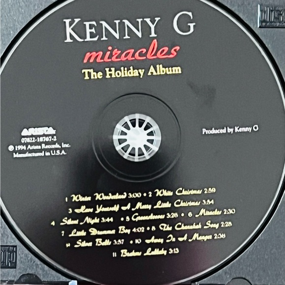 Kenny G "Miracles" CD Christmas Holiday EUC - Picture 3 of 5